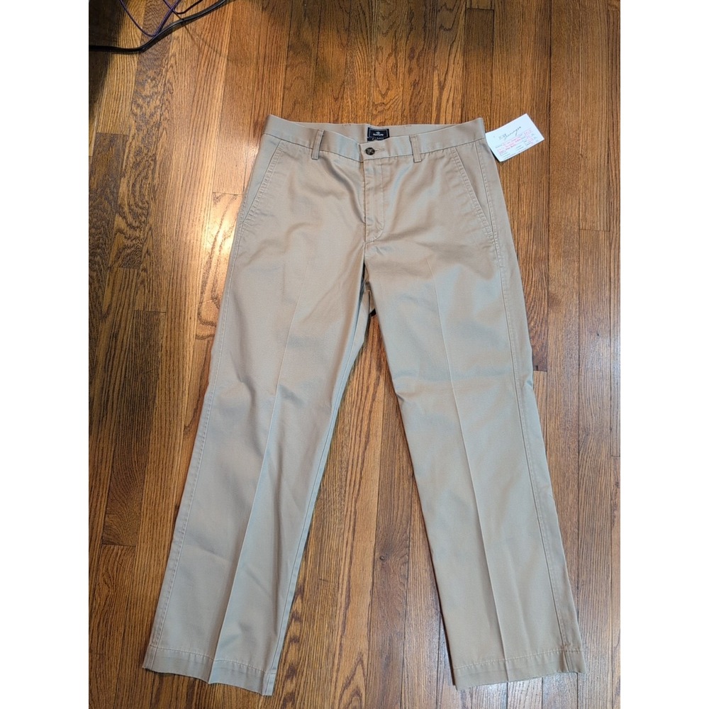 EUC Levis Dockers D1 Mens Slim Fit 34x30 Flat Front Khaki tan Cotton dress pant